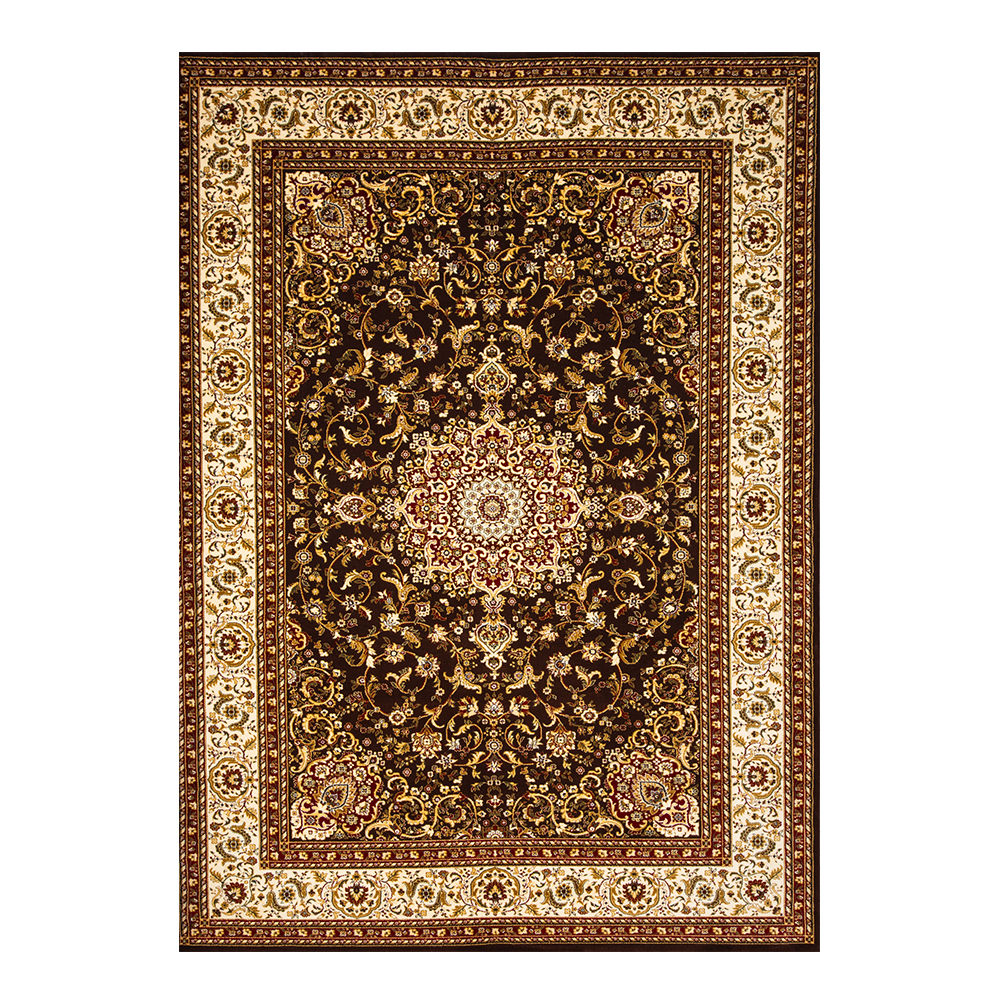 Dilek: Dilber Floral Persian Carpet Rug; (200×290)cm, Brown 1