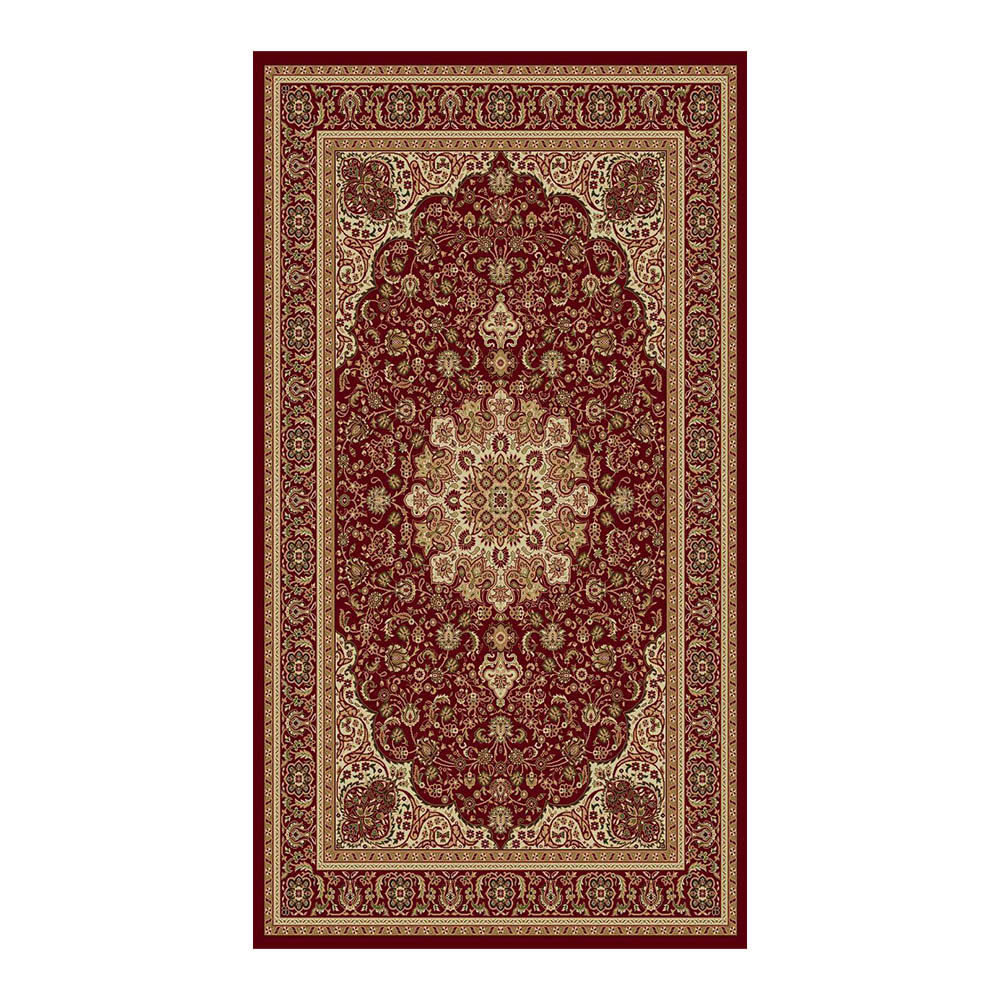 Dilek: Dilber Persian Bordered Carpet Rug; (200×290)cm, Maroon/Brown 1
