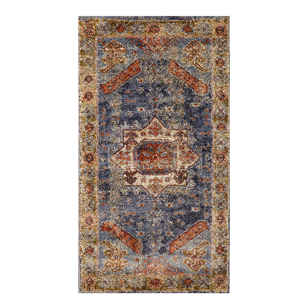 Oriental Weavers: Omnia Persian Carpet Rug; (80×150)cm, Orange Blue 1