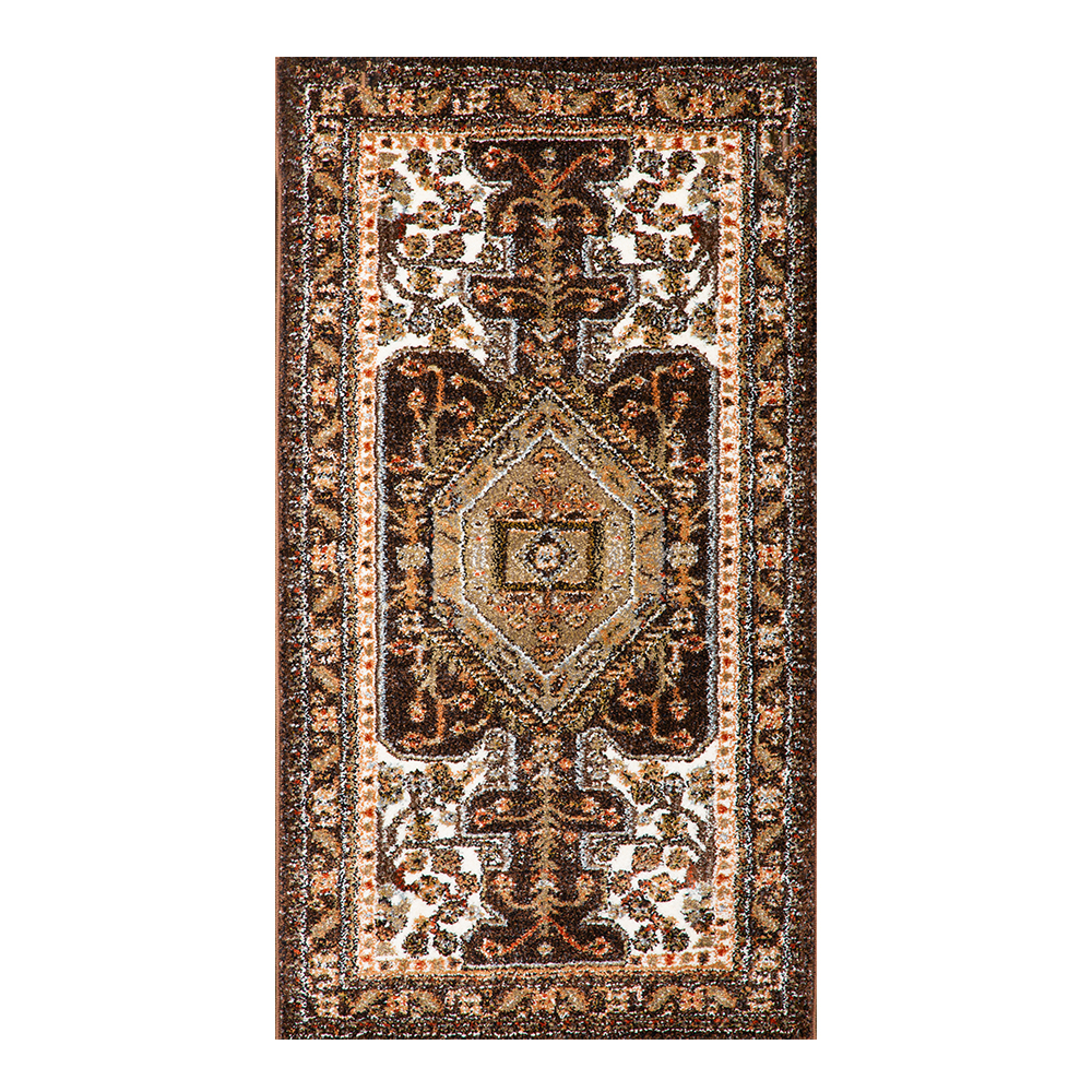 Oriental Weavers: Omnia Persian Carpet Rug; (80×150)cm, Dark Brown 1