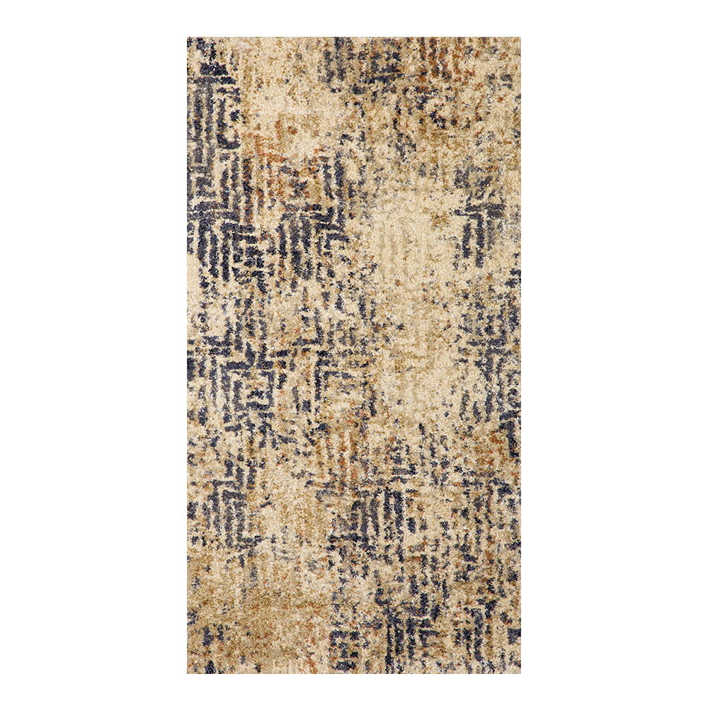 Oriental Weavers: Omnia Abstract Fade Carpet Rug; (80×150)cm, Gold/Navy Blue  1
