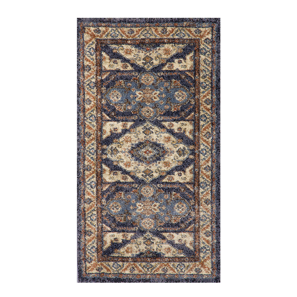 Oriental Weavers: Omnia Floral Medallion  Carpet Rug; (80×150)cm, Blue/Multi 1