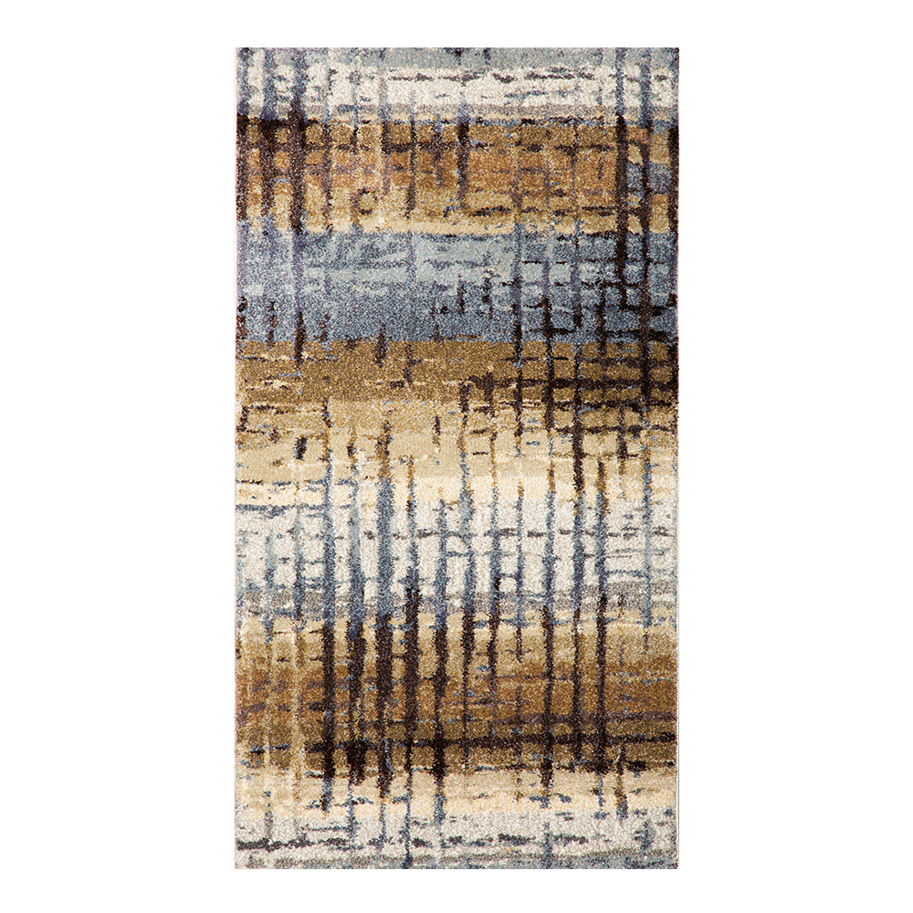 Oriental Weavers: Omnia Striped Carpet Rug; (80×150)cm,Blue/Multi 1