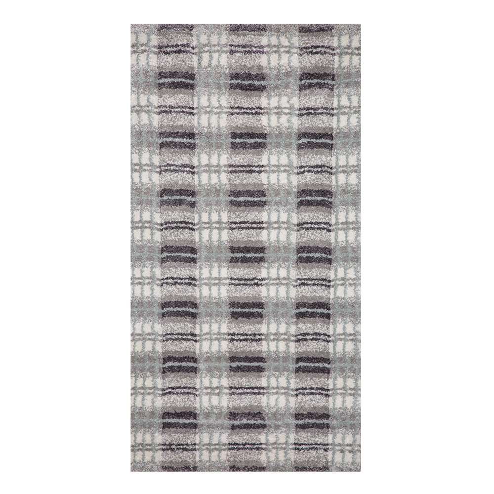 Oriental Weavers: Castro Curved  Plaid Pattern Carpet Rug; (160×230)cm, Grey 1