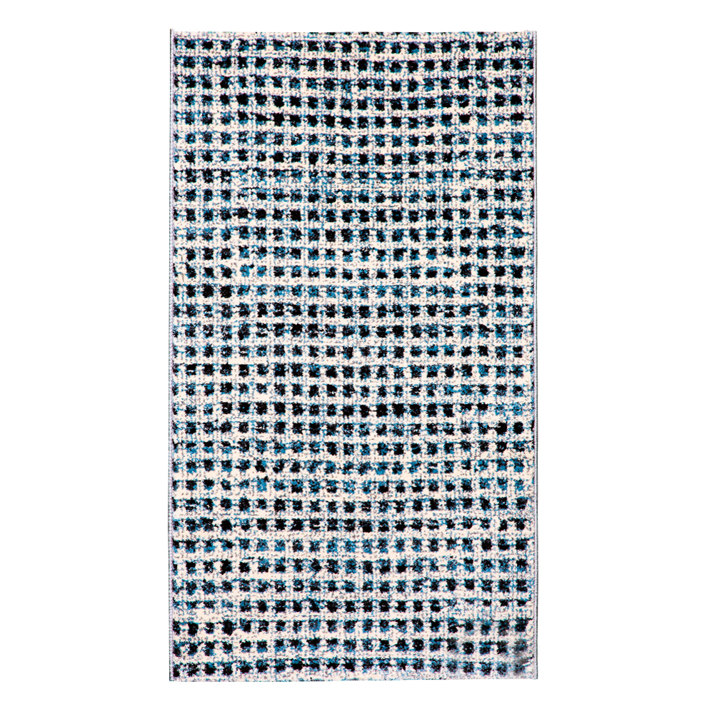 Universal: Delta Checkered Pattern Carpet Rug; (160×230)cm, Blue/grey 1