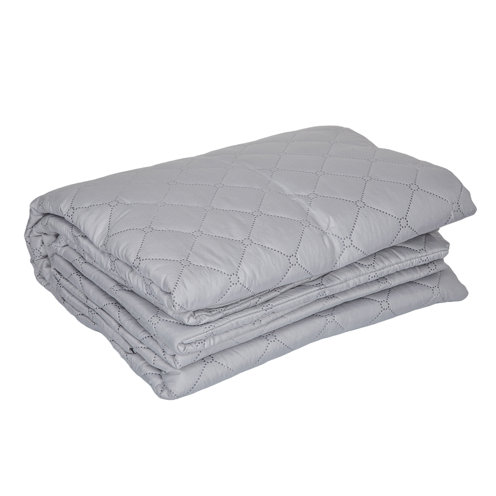 Domus: Quilted Microfiber Bed Spread Set 3Pcs; (160x220)cm, Silver