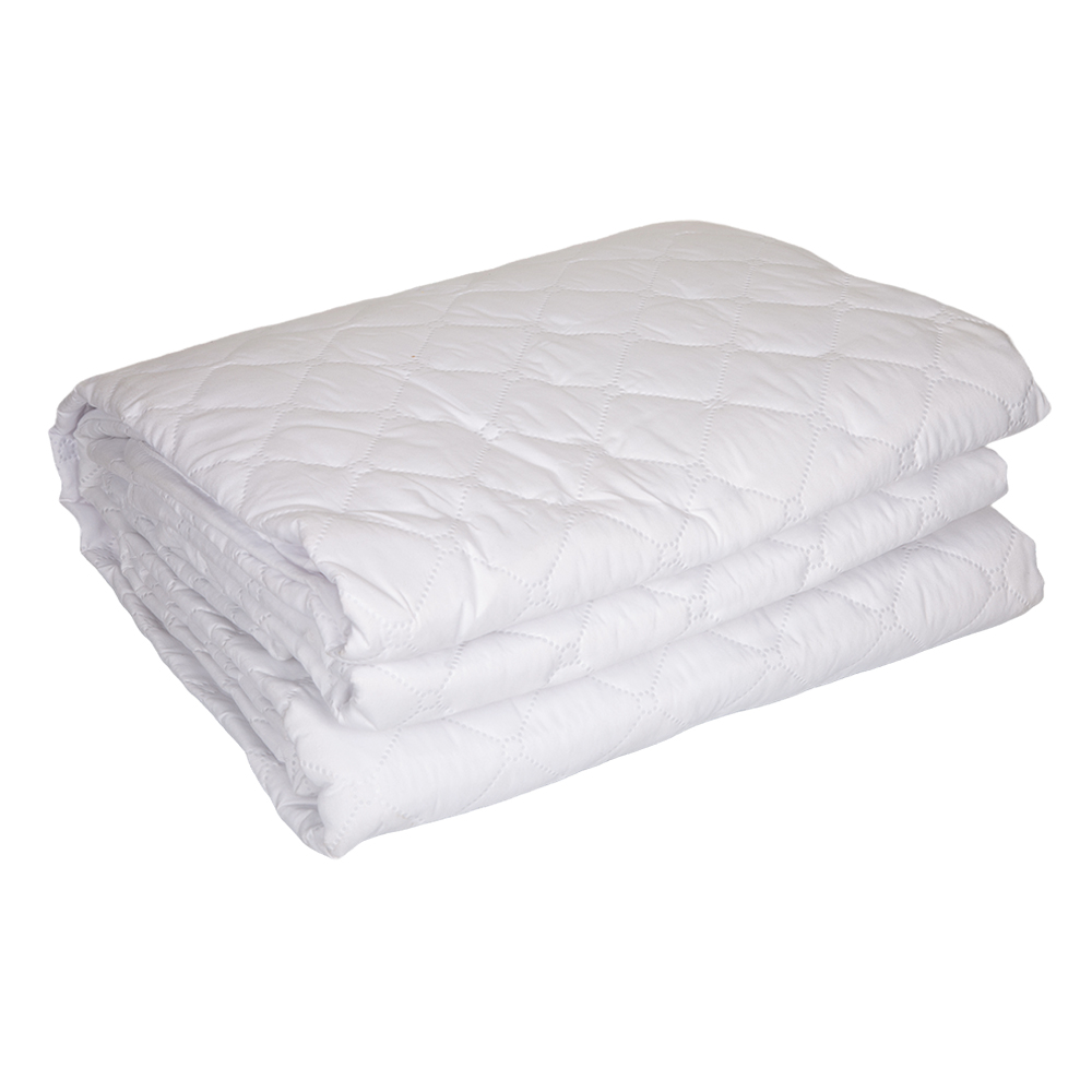 Domus: Quilted Microfiber Bed Spread Set 3Pcs; (160x220)cm, White