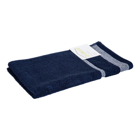 Hand Towel; (40×65)cm, 100% Cotton, 600gsm, Navy Blue 1
