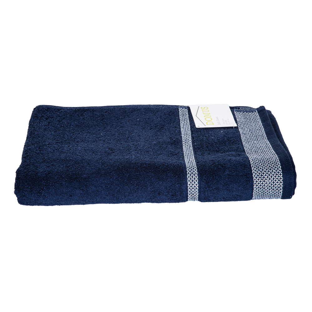 Bath Towel; (90×160)cm, 100% Cotton, 600gsm, Navy Blue 1