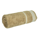 Bath Towel; (90x160)cm, 100% Cotton, 600gsm, Taupe
