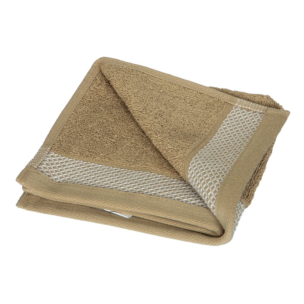 Face Towel; (33x33)cm, 100% Cotton, 600gsm, Taupe