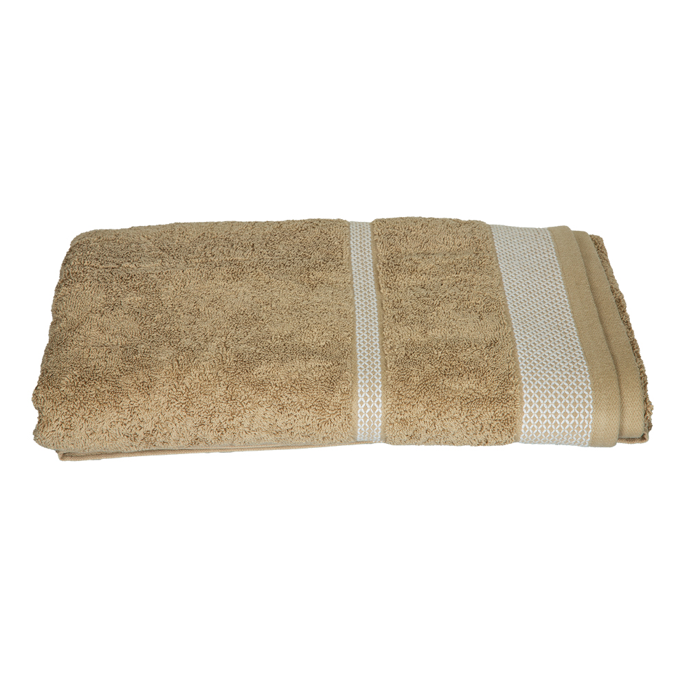 Bath Towel; (70×140)cm, 100% Cotton, 600gsm, Taupe 1