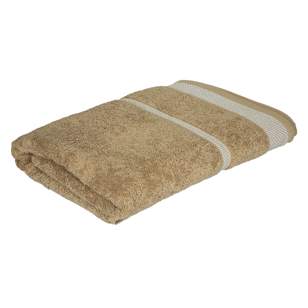 Bath Towel; (70x140)cm, 100% Cotton, 600gsm, Taupe