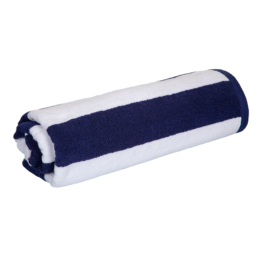 Domus: Pool Towel, Stripe 550gsm; (90x180)cm, Blue