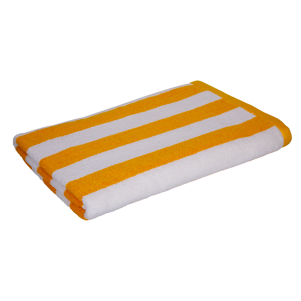 Domus: Pool Towel, Stripe 550gsm; (90×180)cm, Yellow 1