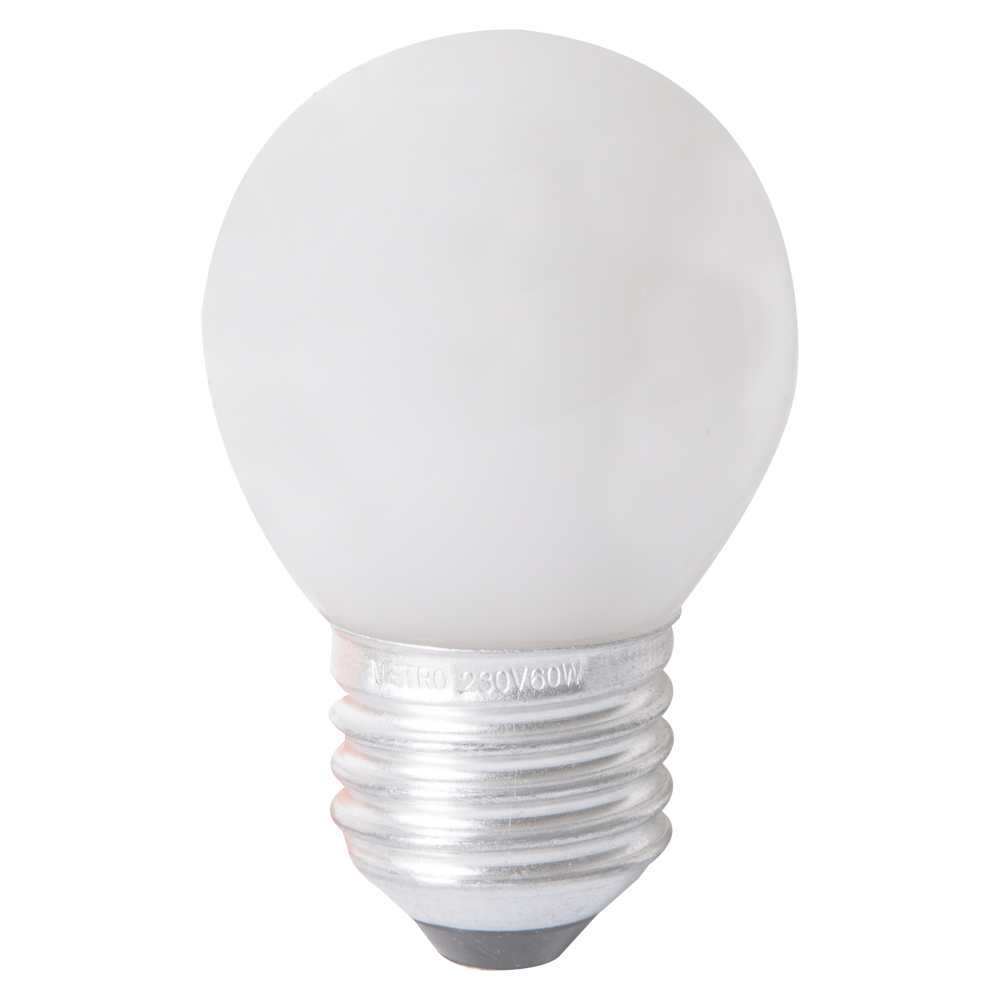 Round Bulb, Frosted 60W E27 1