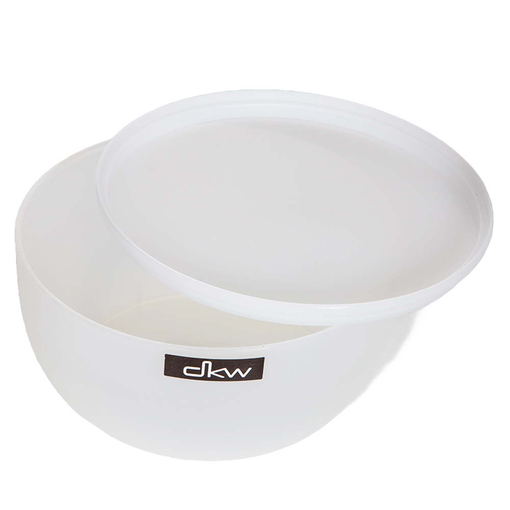 Round Food Container With Lid; 1000ml, White