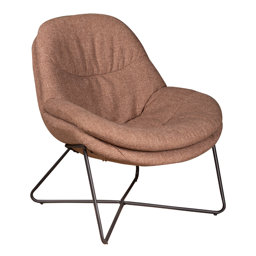 Fabric Leisure Arm Chair; (79x88x86)cm, Chocolate/Black 1