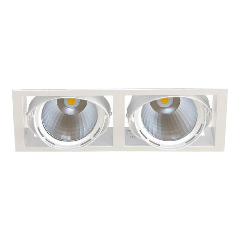 LED Spot 2 x 22w First Duo recessed 830 0