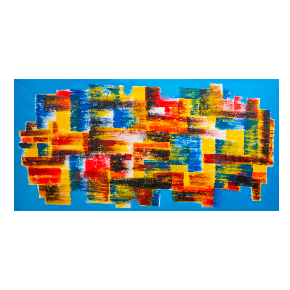 Oil Painting: Abstract; (100x200x4)cm 1