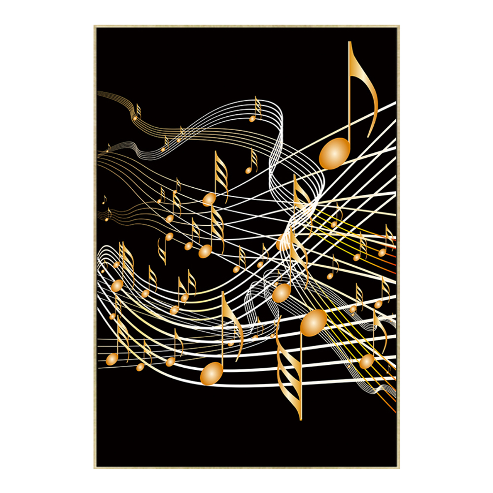 Canvas Music Notes Painting; (120×80)cm 1