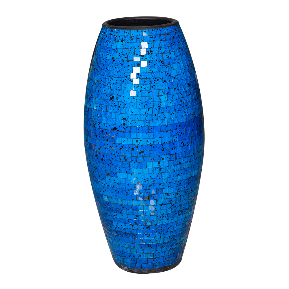 Decorative Vase; (36x70)cm, Blue