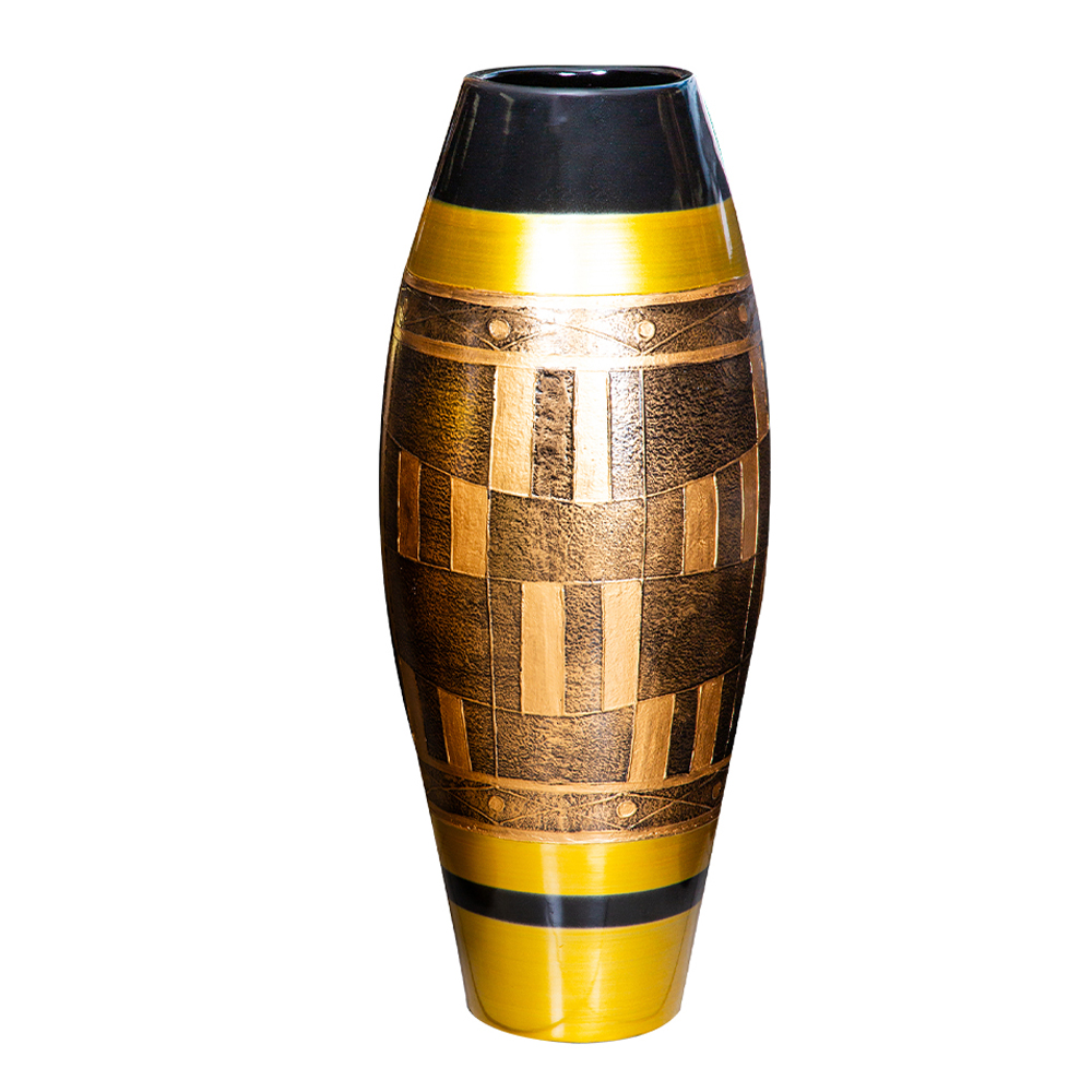 Decorative Drum Vase; (100x41x41)cm 1
