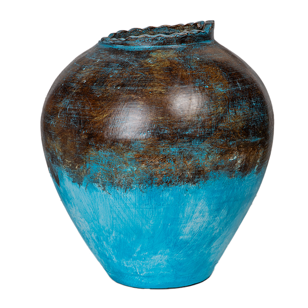 Ornament Vase; (55×70)cm, Blue/Antique 1