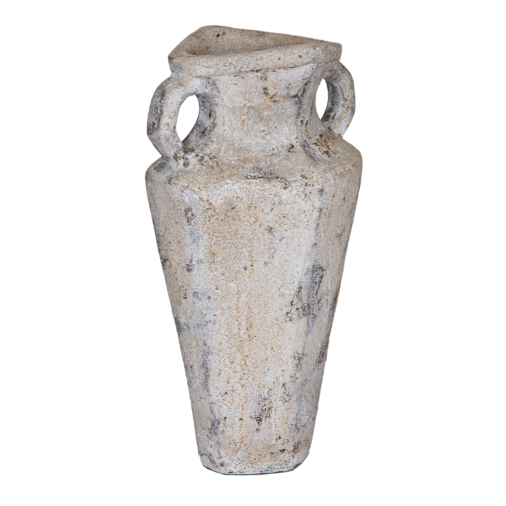 Trophy Shaped Vase, White