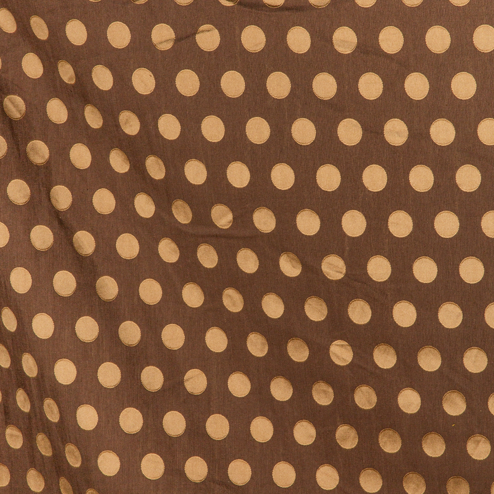 125-2523: Furnishing Fabric Dotted Pattern; 280cm, Brown/Cream  1