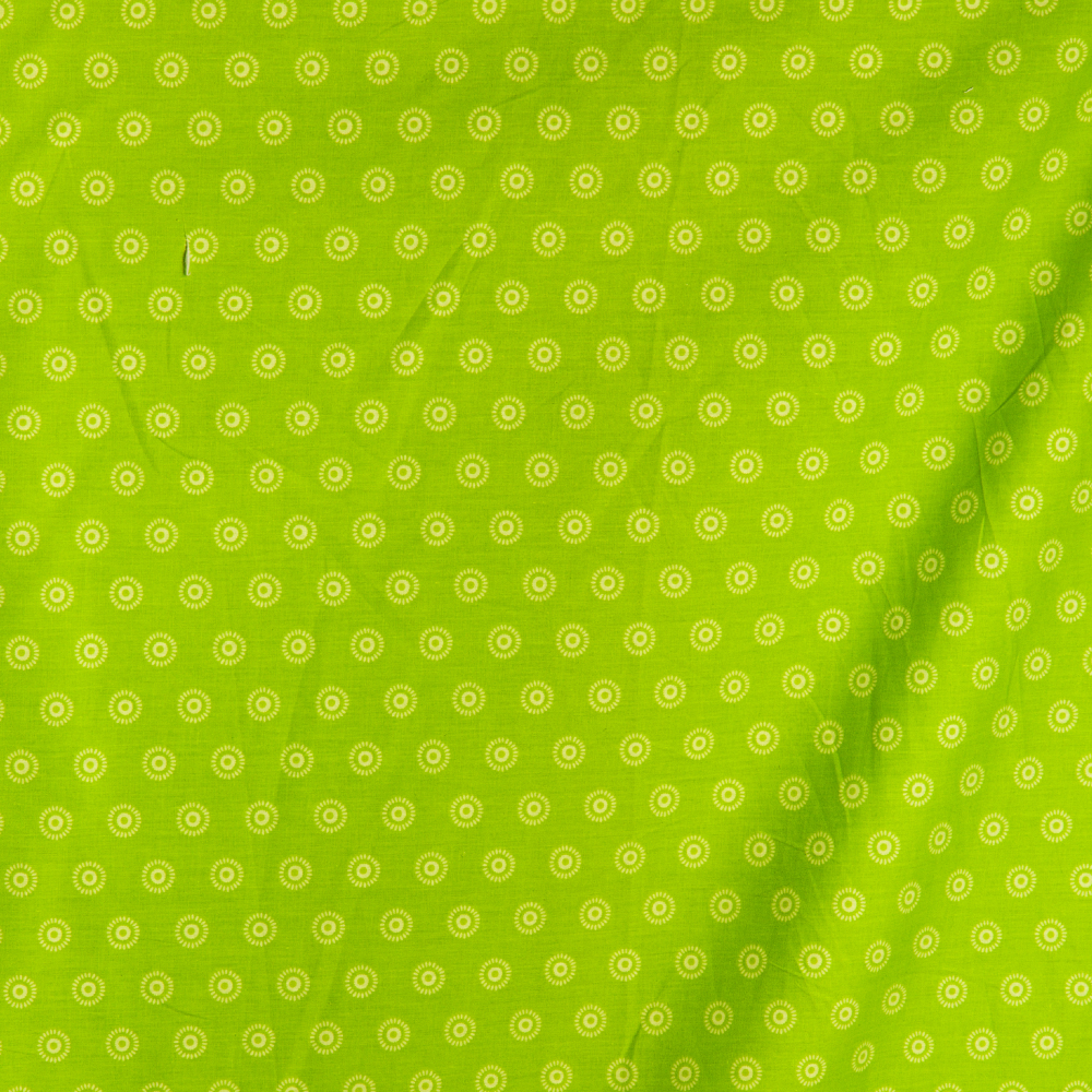 135-2563: Furnishing Fabric  Dotted Pattern; 280cm, Lime Green 1