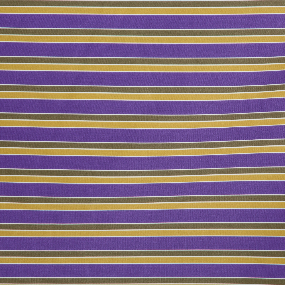 197-1926: Furnishing Fabric Striped Pattern; 280cm, Purple/Yellow 1