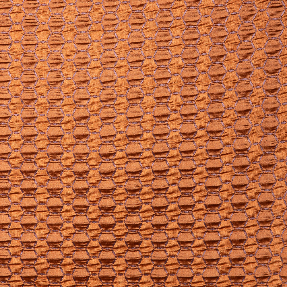 A024101-186: Furnishing Fabric Hexagonal Pattern; 300cm, Brown/Purple 1