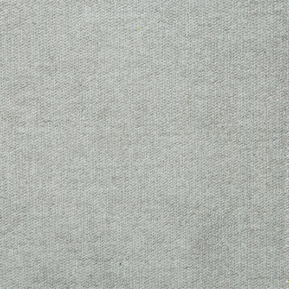 Gaia Collection: Plain Polyester Upholstery Fabric; 140cm, Light Grey 1
