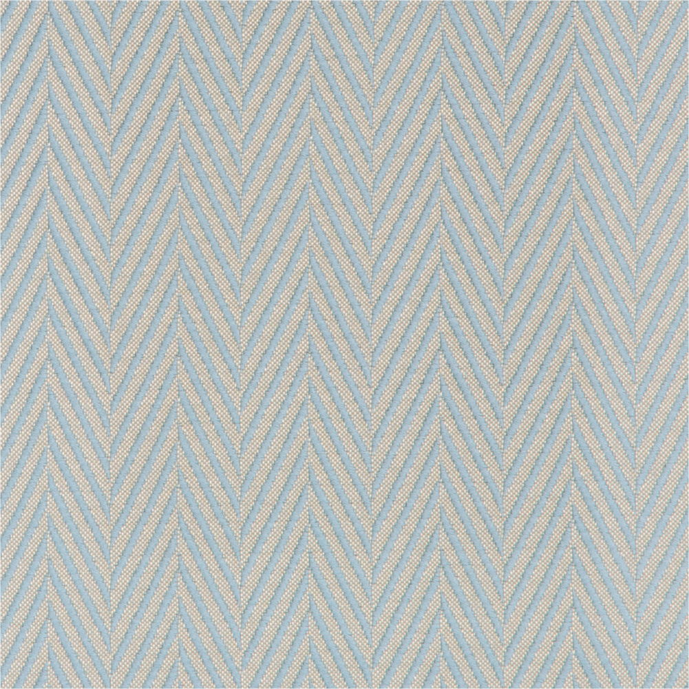 F-Laurena II Collection: DDecor Textured Herrinbone Pattern Furnishing Fabric; 280cm,Cyan Blue 1