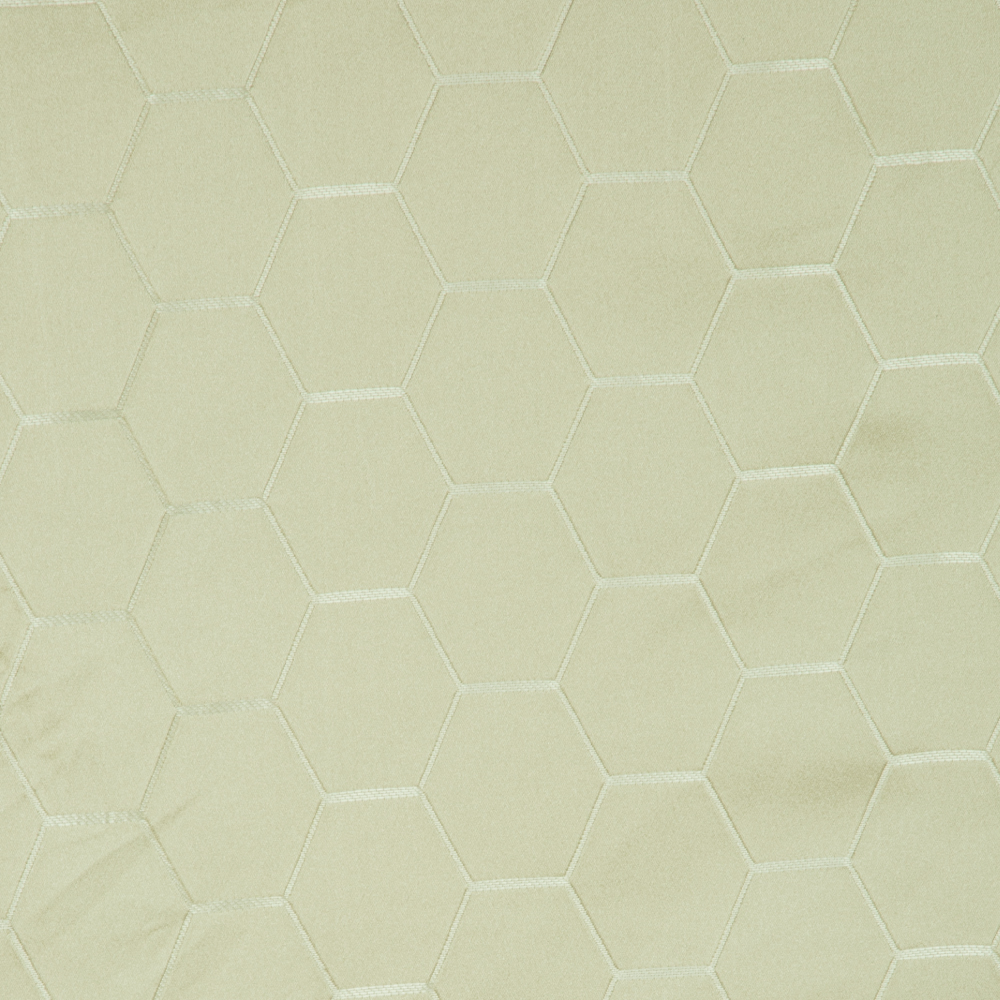 Prato Collection:Polyester Honeycomb Pattern Jacquard Fabric; 280cm, Cream 1