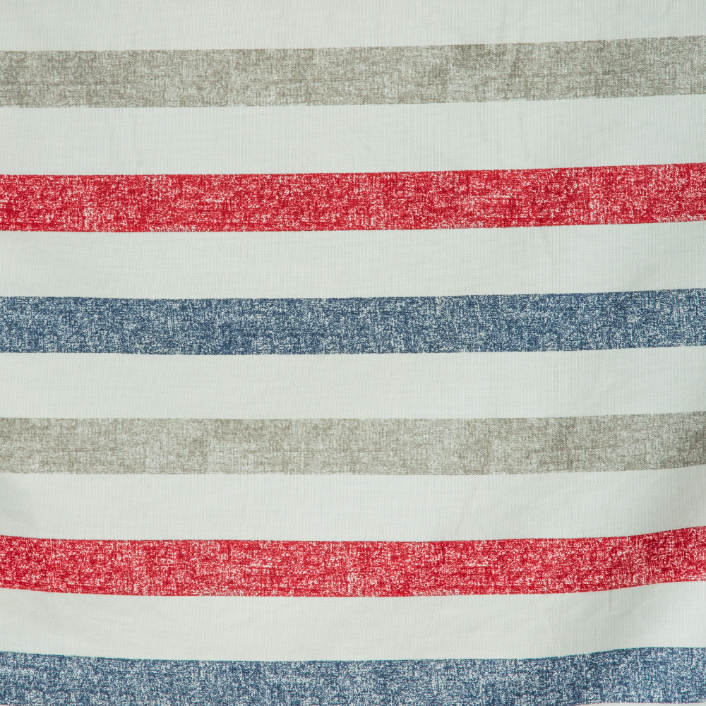 Rosa 3002: Ferri: Striped Pattern Furnishing Fabric; 140cm, Red/Blue 1