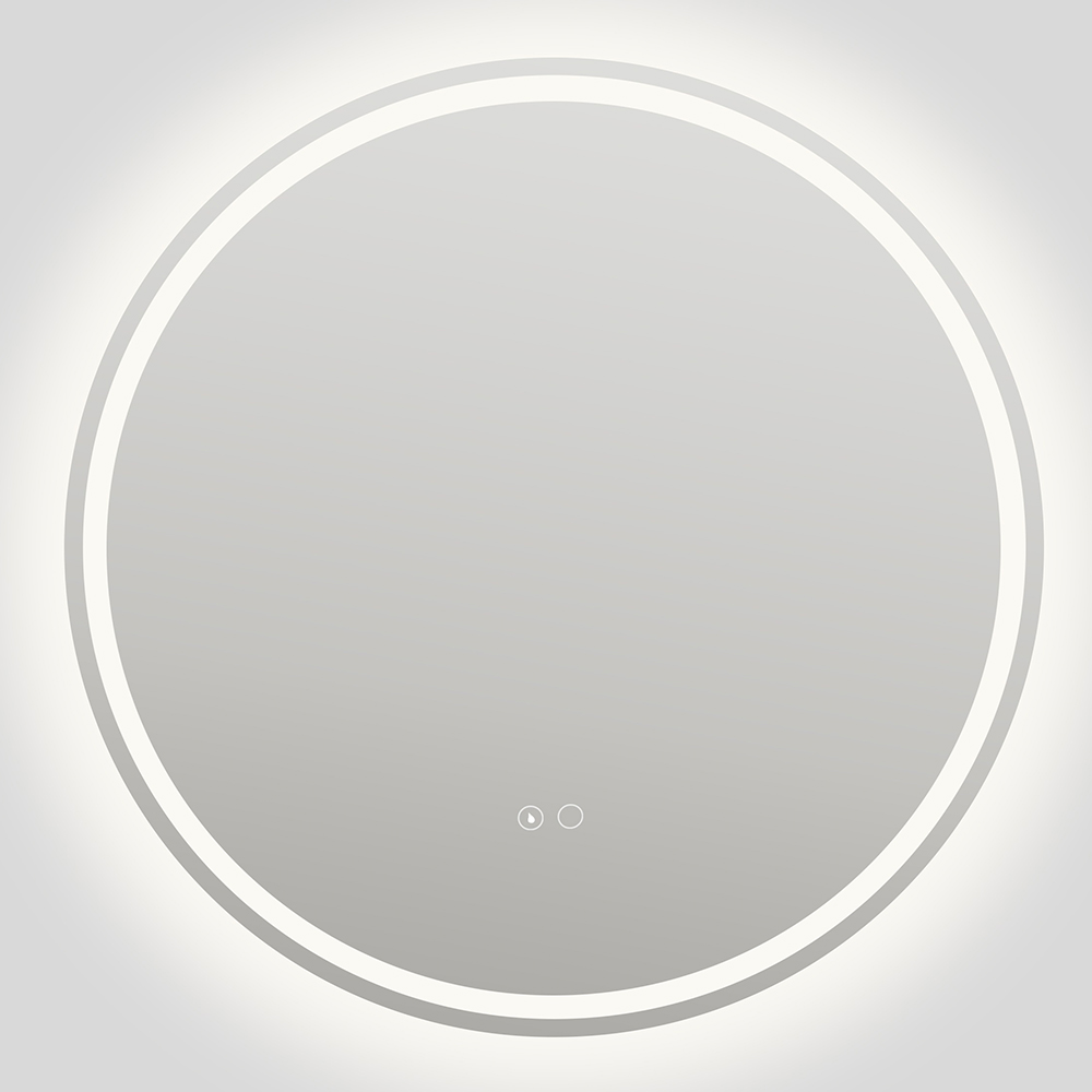 Tapis: Round Wall Mirror With LED Lights and Defogger: 4000K ; 60cm 1