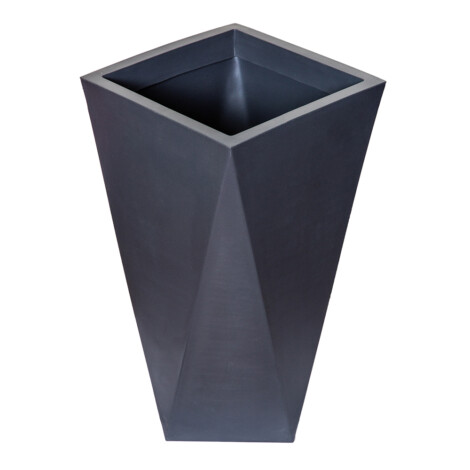 Top Planter: Tall Tapered Planter (code:06); (33 x 61 H)cm, Charcoal Grey  1