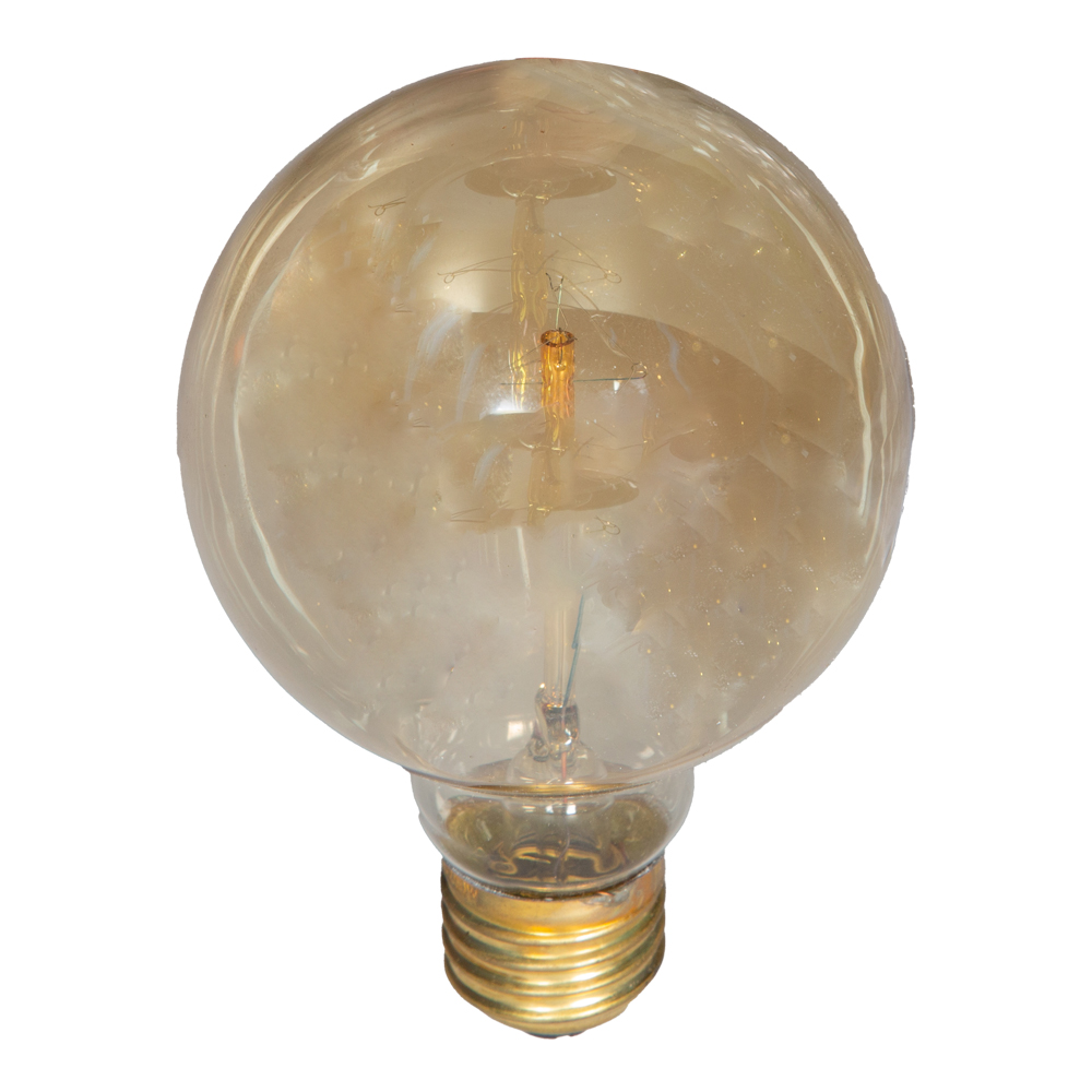 Domus Decorative Bulb E27: Golf Ball, 40w, Amber  1