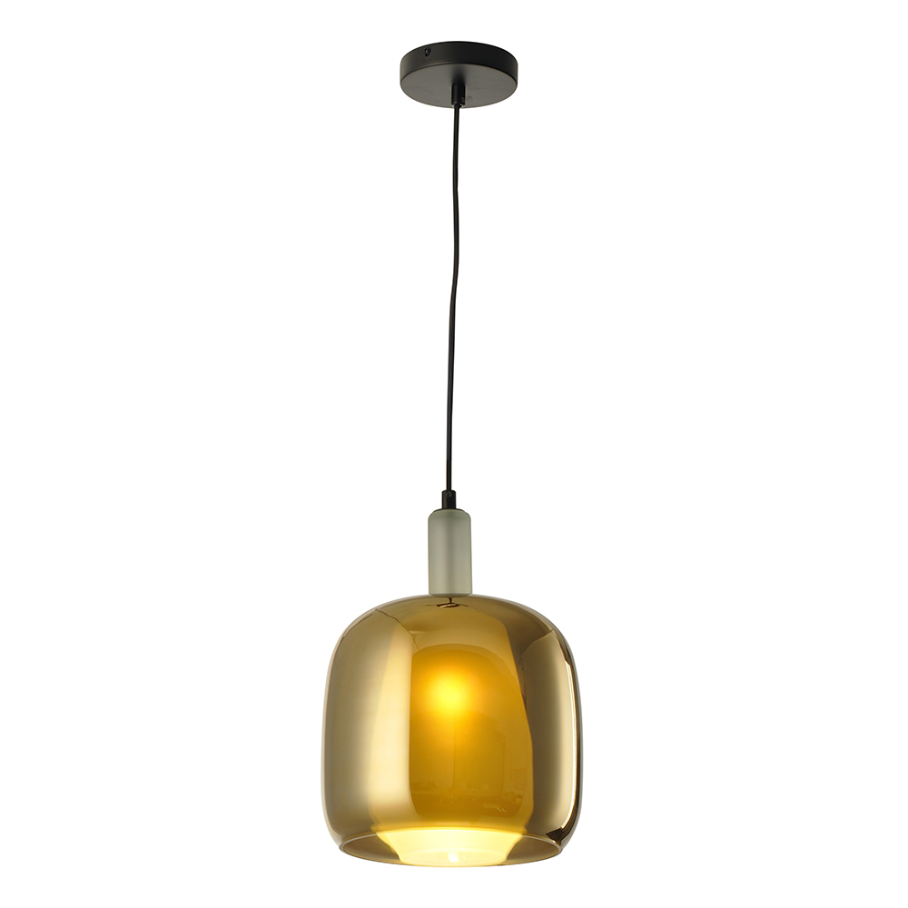 Domus: Pendant Lamp; Gold/Opal Matt/Black 1