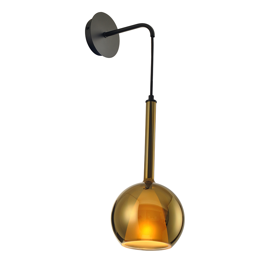 Domus: Wall Lamp; Gold/Black 1