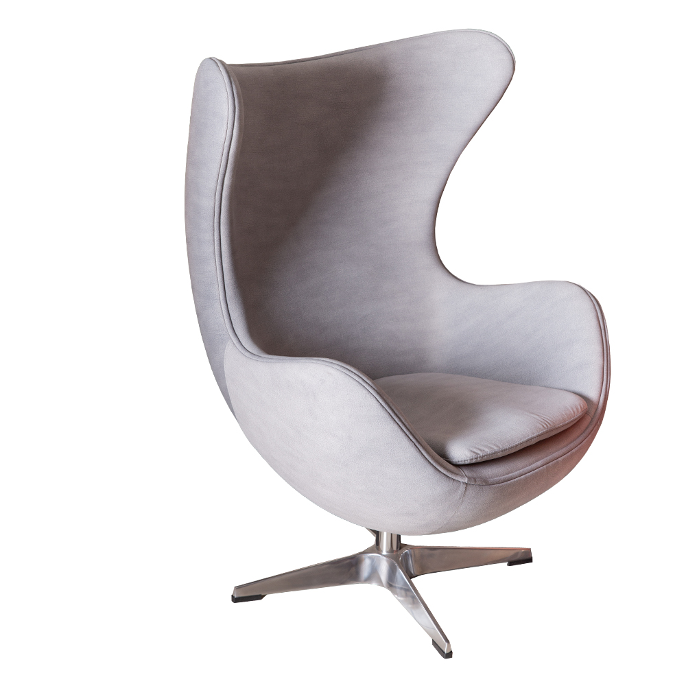 Fabric Leisure Chair; (109.5x84.5x76.5)cm, Mid Grey