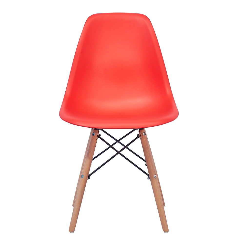 Leisure Chair With Beech Leg, Red 1