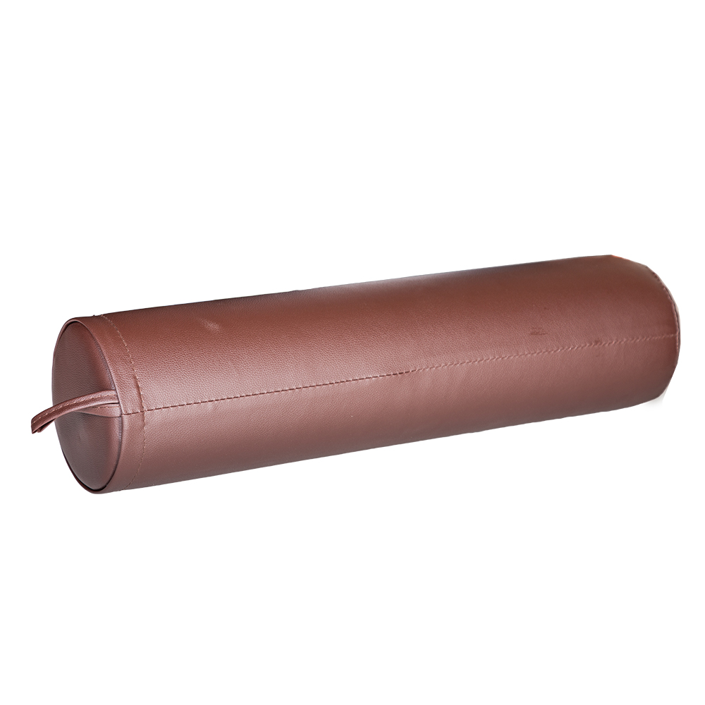 Massage Table Bolster: Leather, Brown