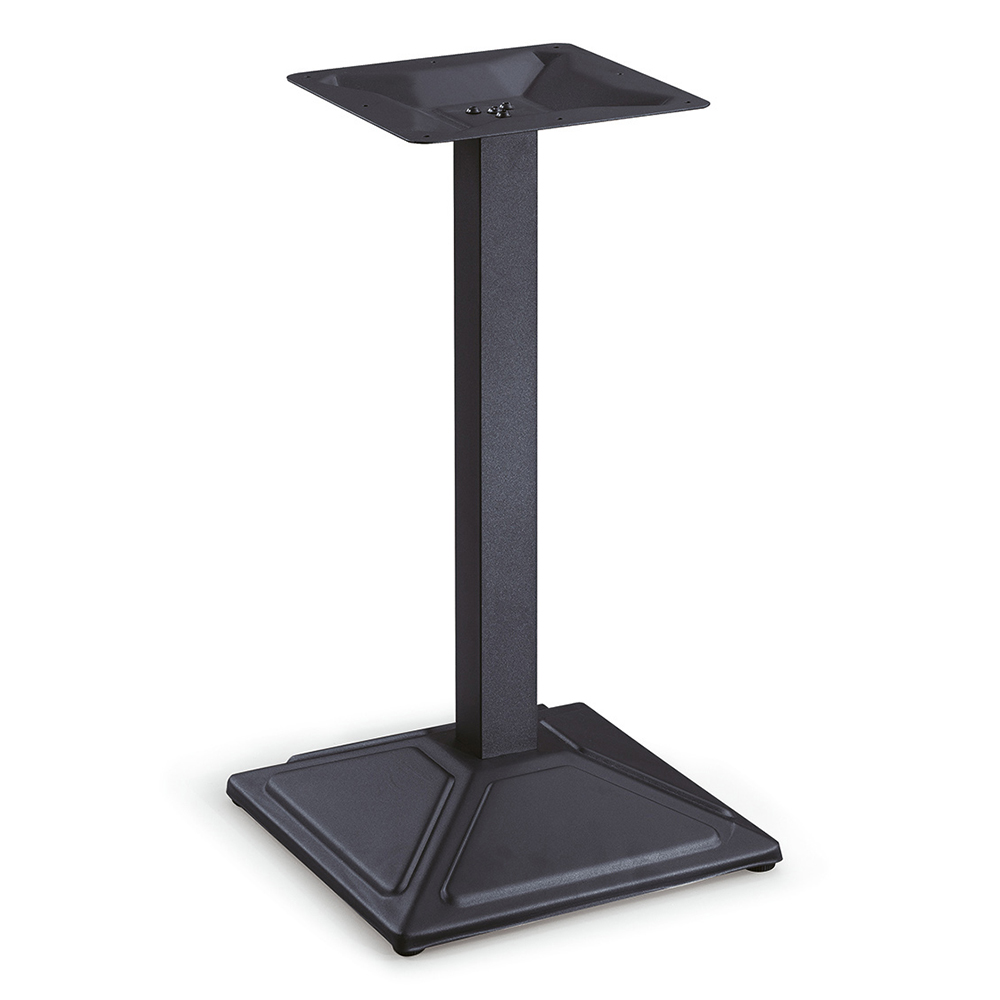 Steel Base For Office Meeting Table; (90x90x75)cm, Sandy Black 1