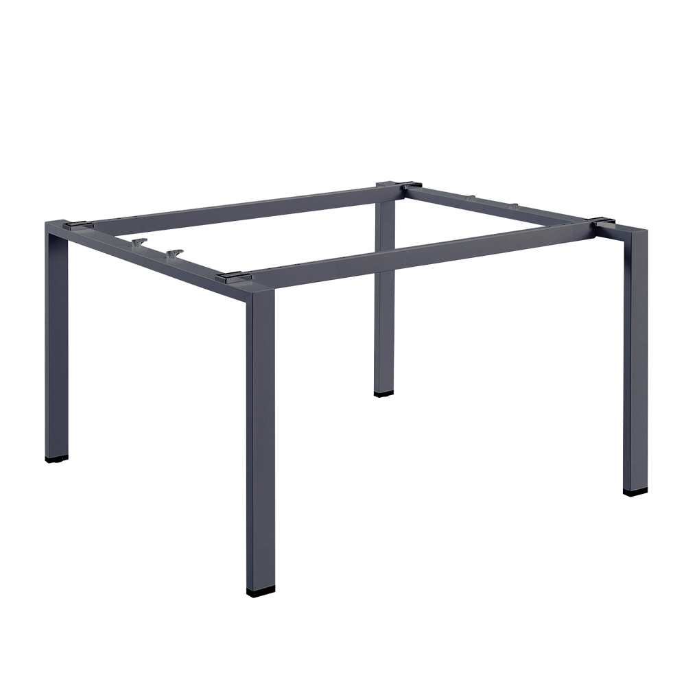 Steel Base For Office Desk; (120x120x75)cm, Iron Grey 1