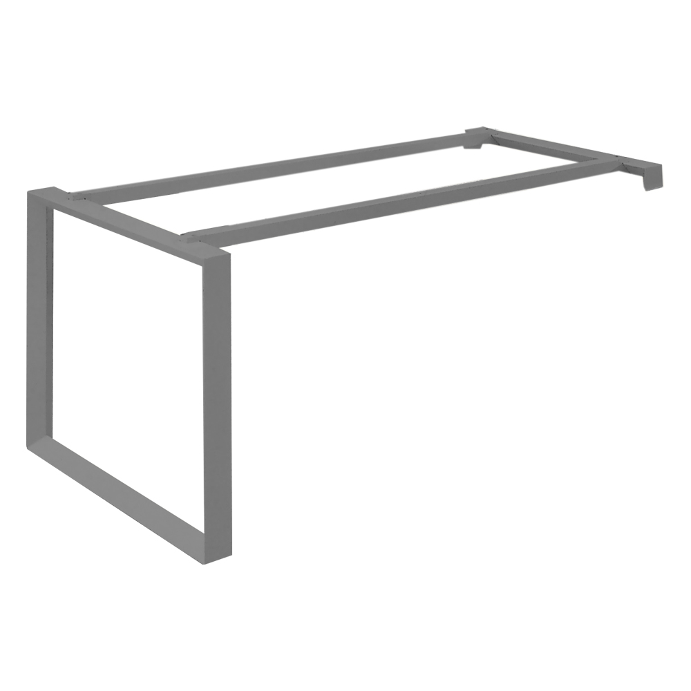 Steel Base For Office Desk; (200x90x75)cm, Light Grey 1