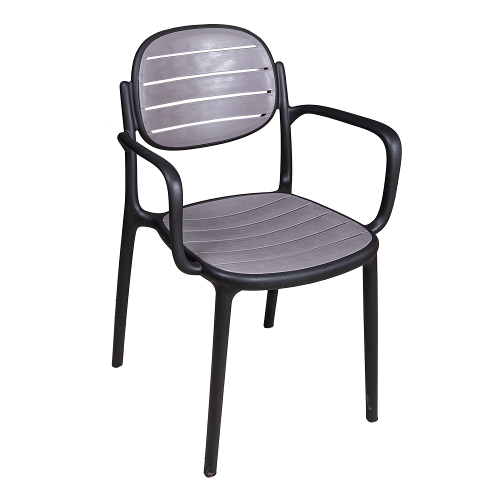 Plastic Relax Chair With Arm Rest, (72x55x94)cm