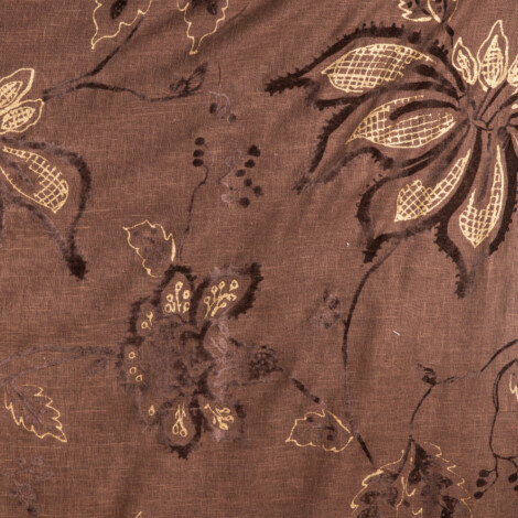 Fantasy: Ferri: Floral Furniture Fabric; 280cm, Brown 1